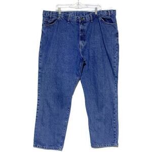 Full Blue Denim Jeans Men's 46x30 Medium 100% Cotton Straight Fit